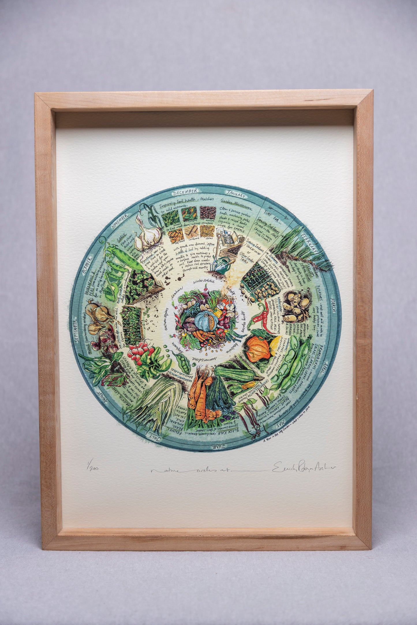 Veg Patch (What to Plant & When) — Limited Edition Print on Paper