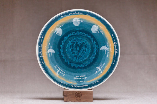 Women's Energy Cycle — Wooden Circular Print