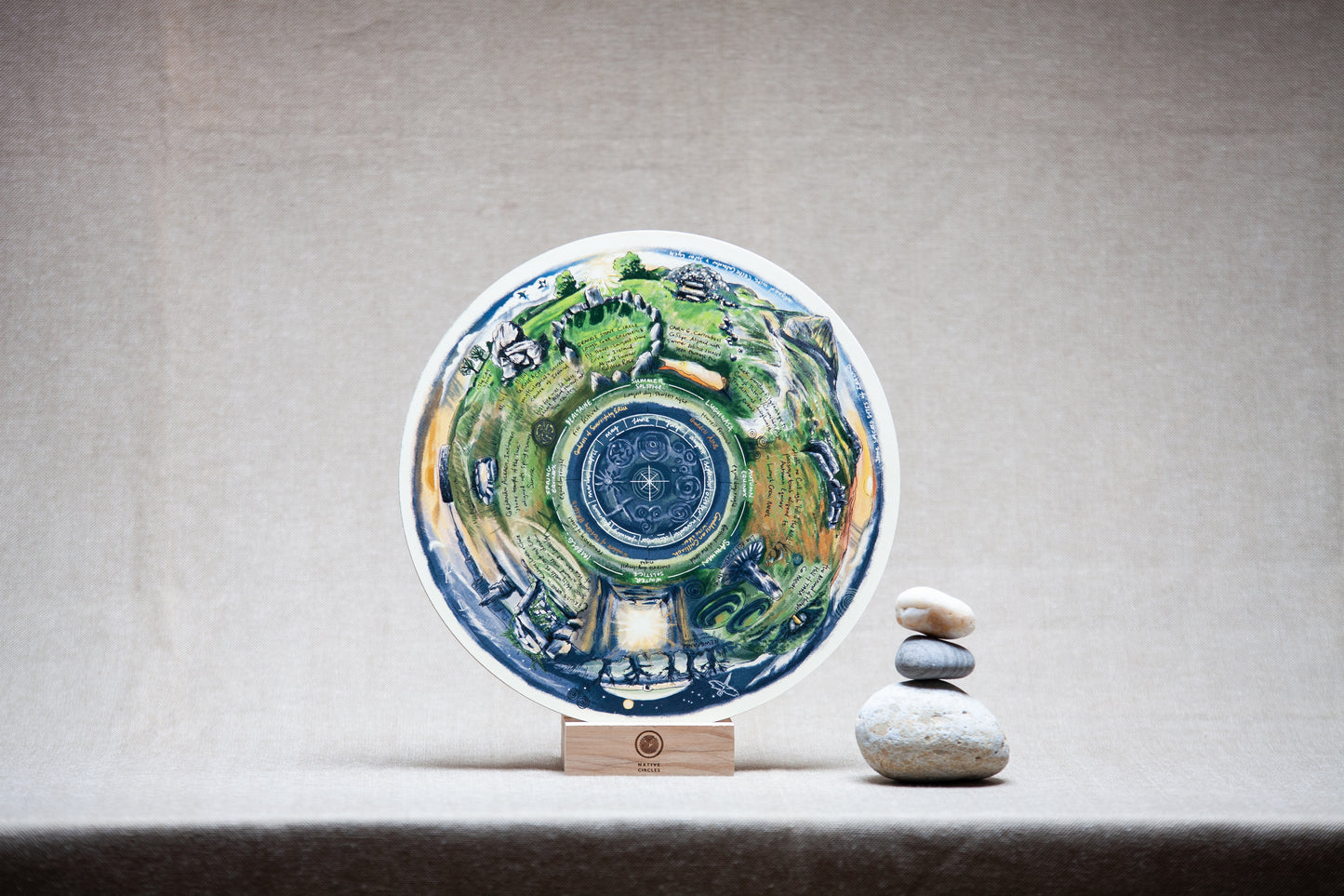 Sacred Sites of Ireland — Wooden Circular Print