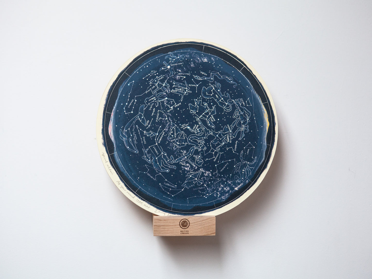 Star Map — Wooden Circular print
