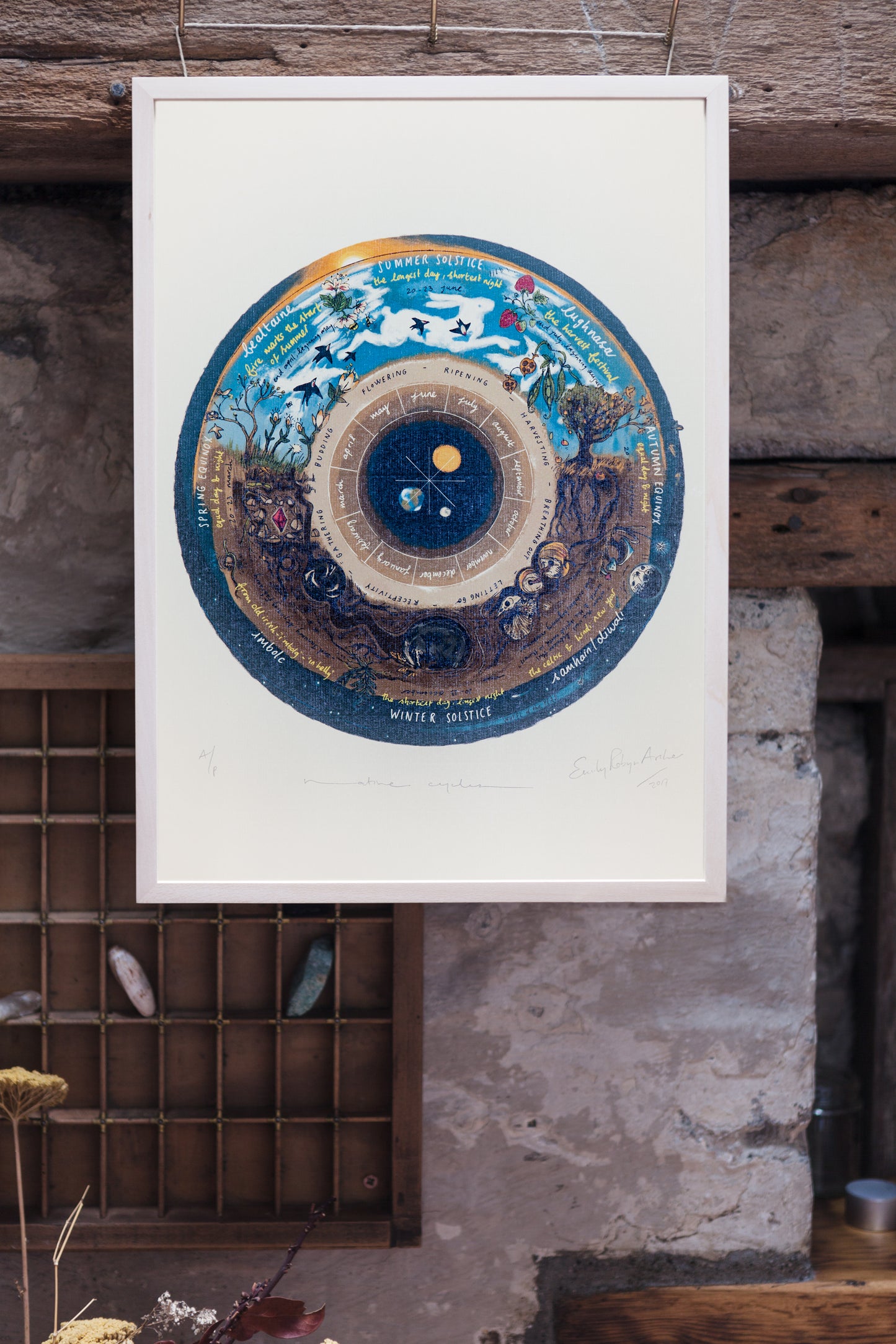 Wheel of the Year Calendar — Limited Edition Print on Paper