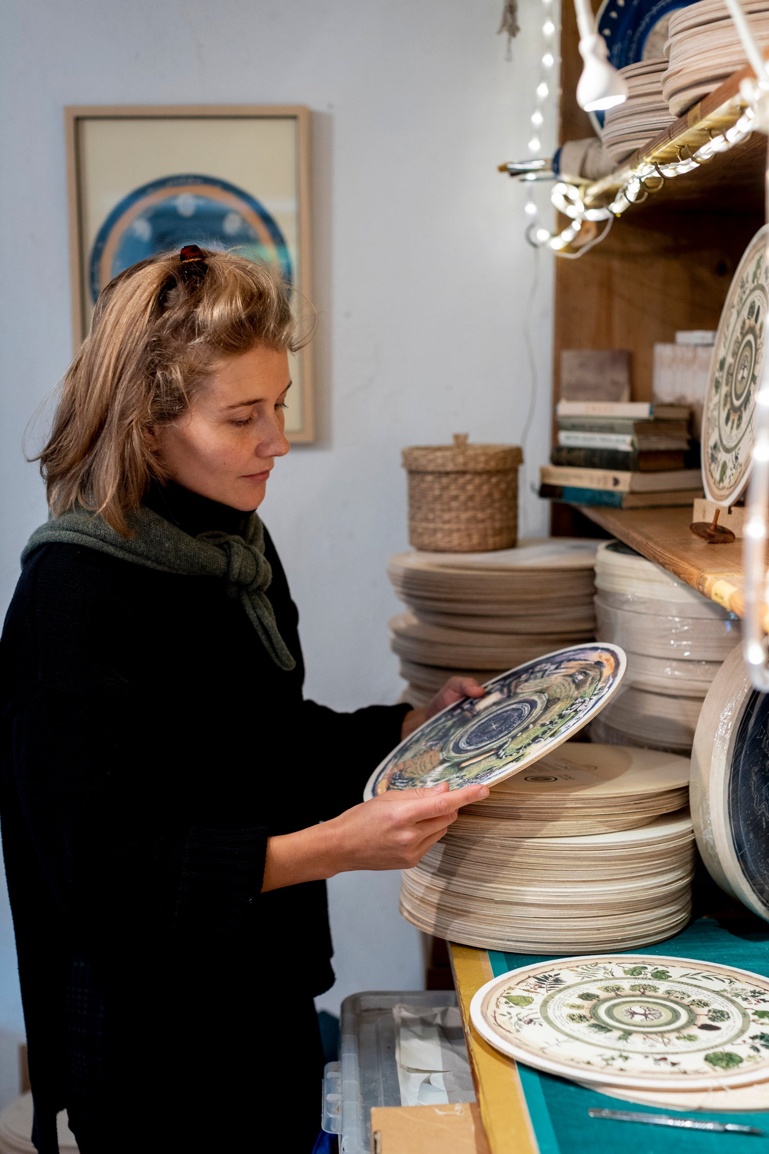 Emily Archer holding one of her Native Circles product.