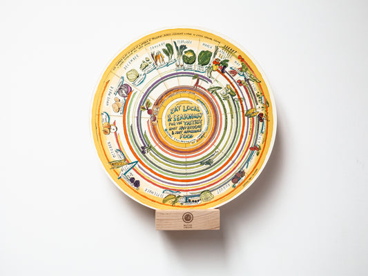 Seasonal Food Calendar — 'Native Circles' Birchwood Wheel