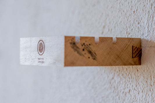 Bespoke Handmade Beechwood Display Stand: Triple