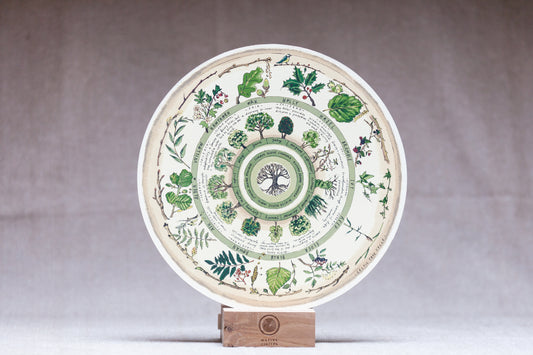 Celtic Tree Calendar — Wooden Circular Print