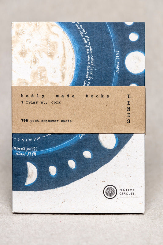 Lunar Phases Lined Notebook