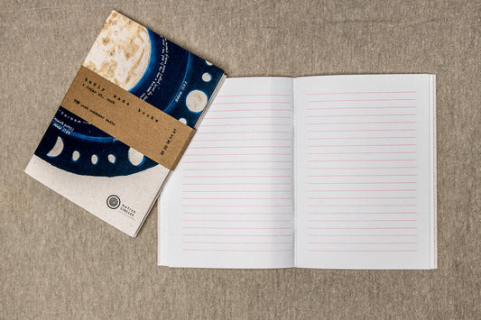 Lunar Phases Lined Notebook